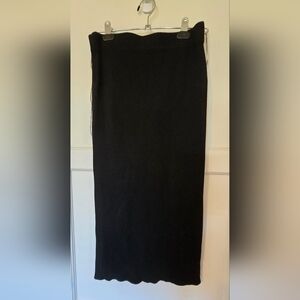 Halogen Black Sweater Midi Skirt